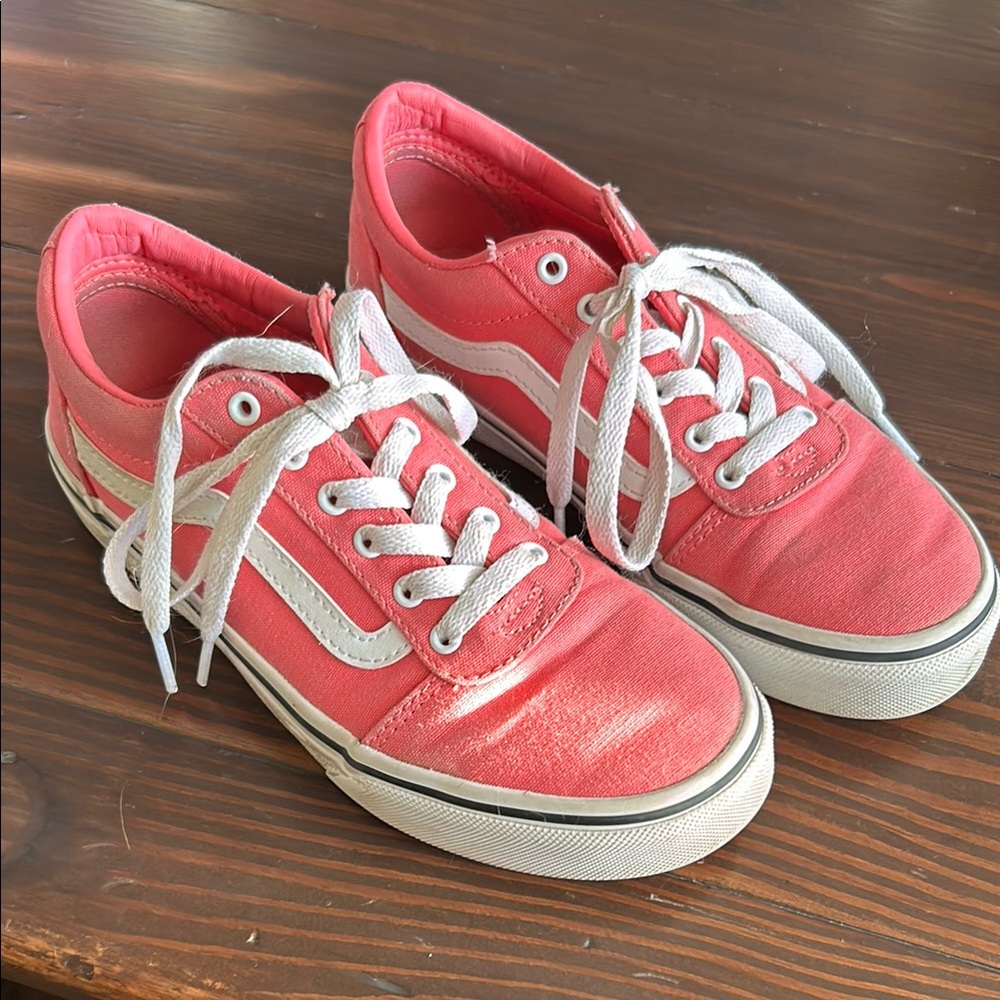 Vans pink girls size 3